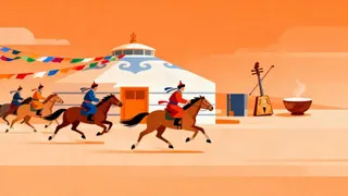 草原生活场景的诗意呈现